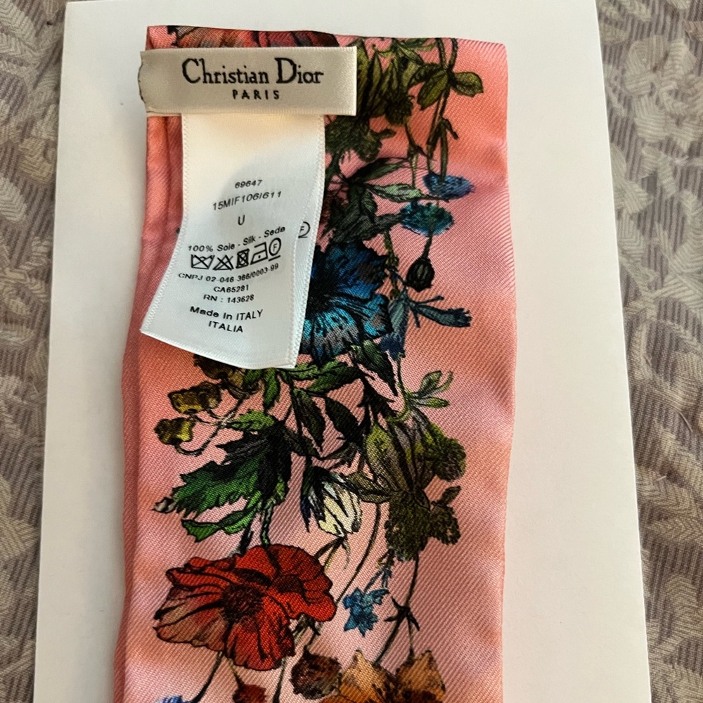 New Dior neck scarf - never worn - with box and bag - Great Mother's Day gift!